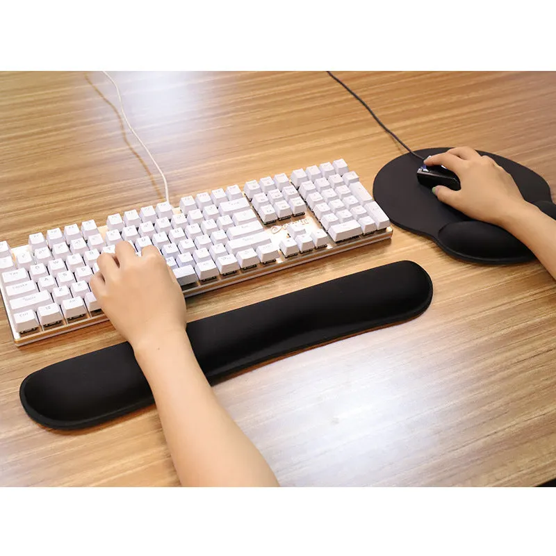 002 Ergonomic Keyboard Wrist Rest Pad with Mouse Pad, Wrist Protection and Office Supplies