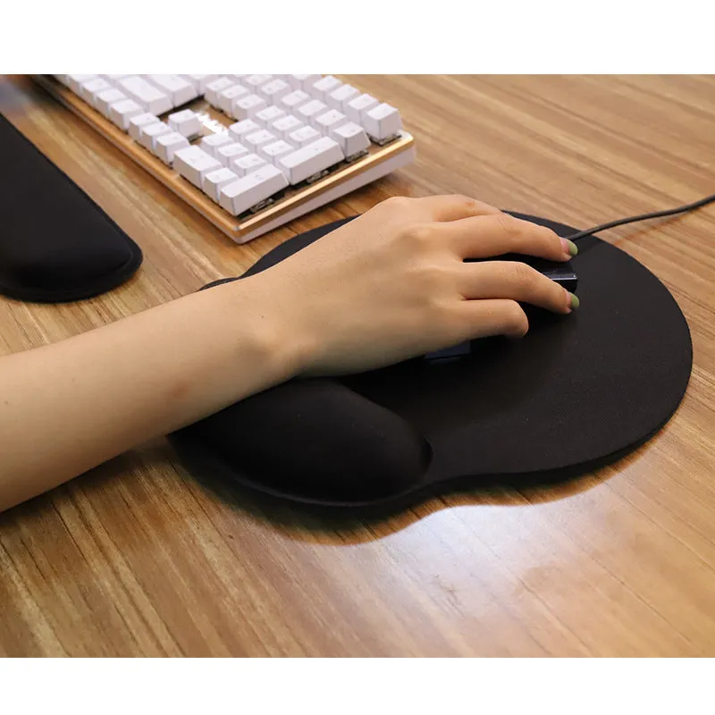 002 Ergonomic Keyboard Wrist Rest Pad with Mouse Pad, Wrist Protection and Office Supplies