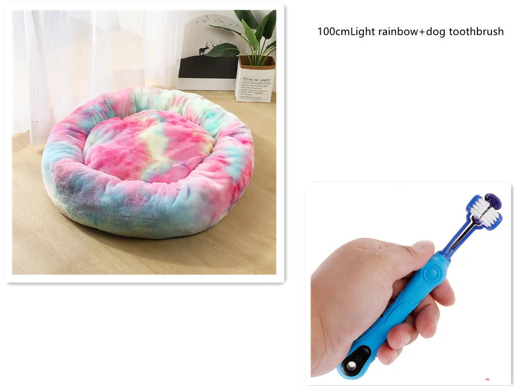 1 random color toothbrush pet plush dog brush