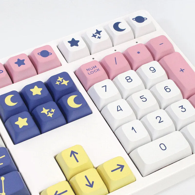 134 Keys Constellation Theme PBT Keycap Set XDA Profile Sublimation DIY Custom Keycaps for Mechanical Keyboards