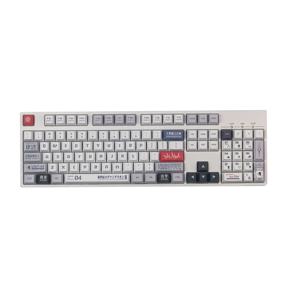 140 Keys EVA Keycap Set Cherry Profile PBT Five-Sided Sublimation Custom Keycaps for Mechanical Keyboards