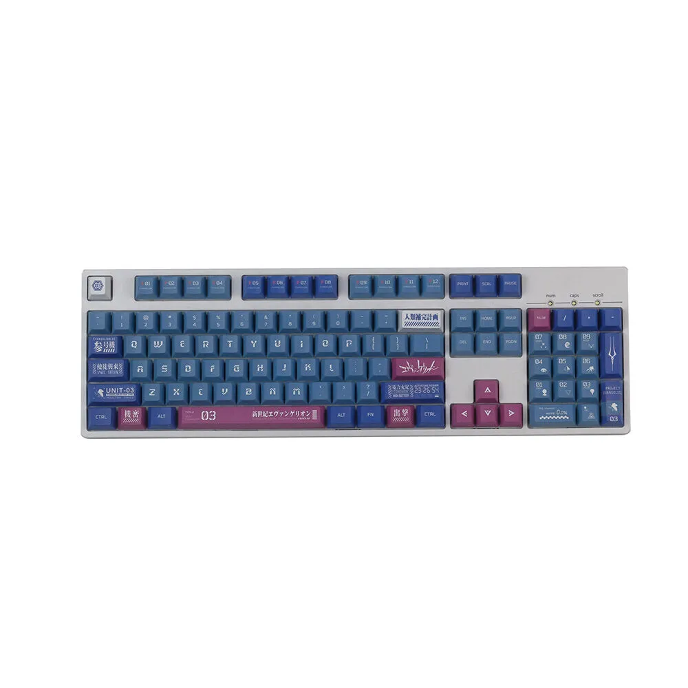 140 Keys EVA Keycap Set Cherry Profile PBT Five-Sided Sublimation Custom Keycaps for Mechanical Keyboards