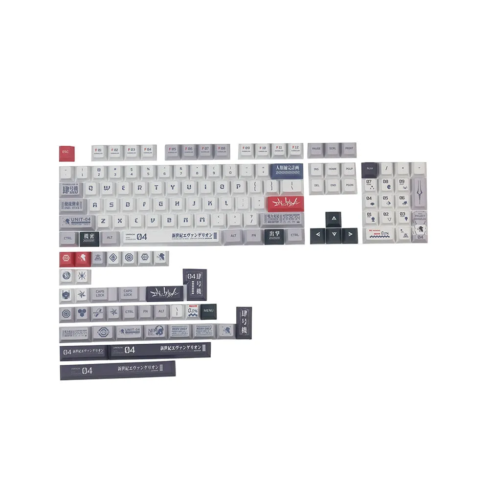 140 Keys EVA Keycap Set Cherry Profile PBT Five-Sided Sublimation Custom Keycaps for Mechanical Keyboards