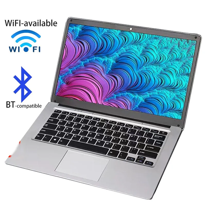 2022 New 14 inch Windows 10 Portable Laptop Computer for Office &amp; School WiFi Bluetooth Camera USB 3.0 Gaming Netbook Laptops