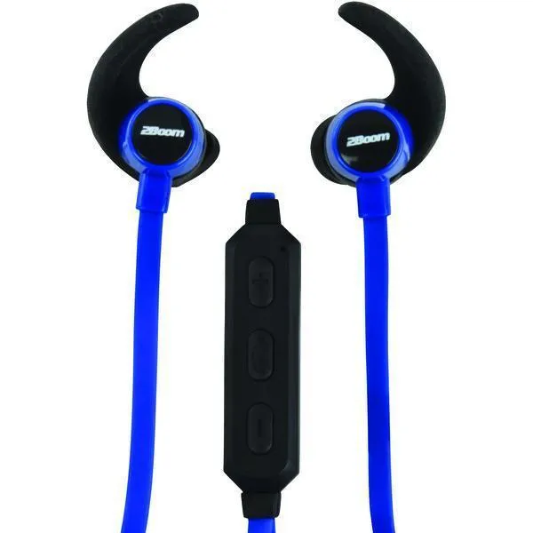 2BOOM EPBT680B Transcend Bluetooth Wingtip Sports Earbuds (Blue)