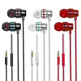 3 Pack Wired Earbuds, Wired in-Ear Headphones with Microphone and Volume Control, Noise Isolation, Pure Sound, Lightweight 3.5mm Earbuds Compatible with Samsung, Tablets, Laptops, MP3 and etc.