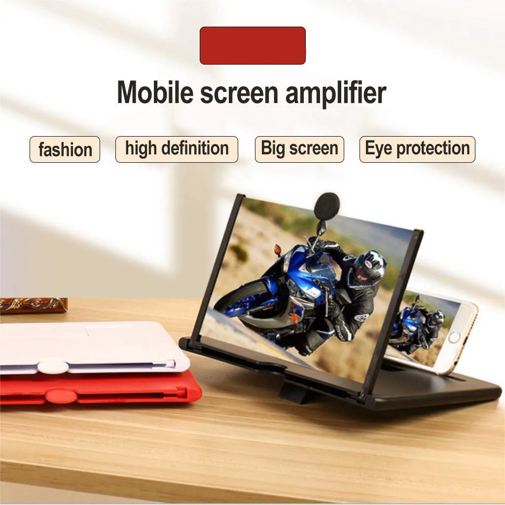 3D Mobile Phone Screen Magnifier Screen Expander Phone HD Video Magnifier Phone Enlarger 6 inch Screen