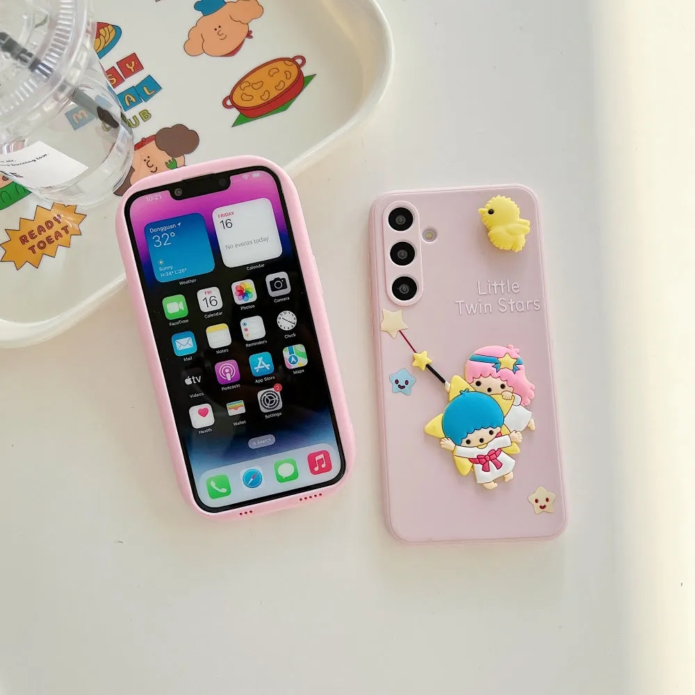 3D Spin Flower Silicone Soft Phone Case - iPhone 13