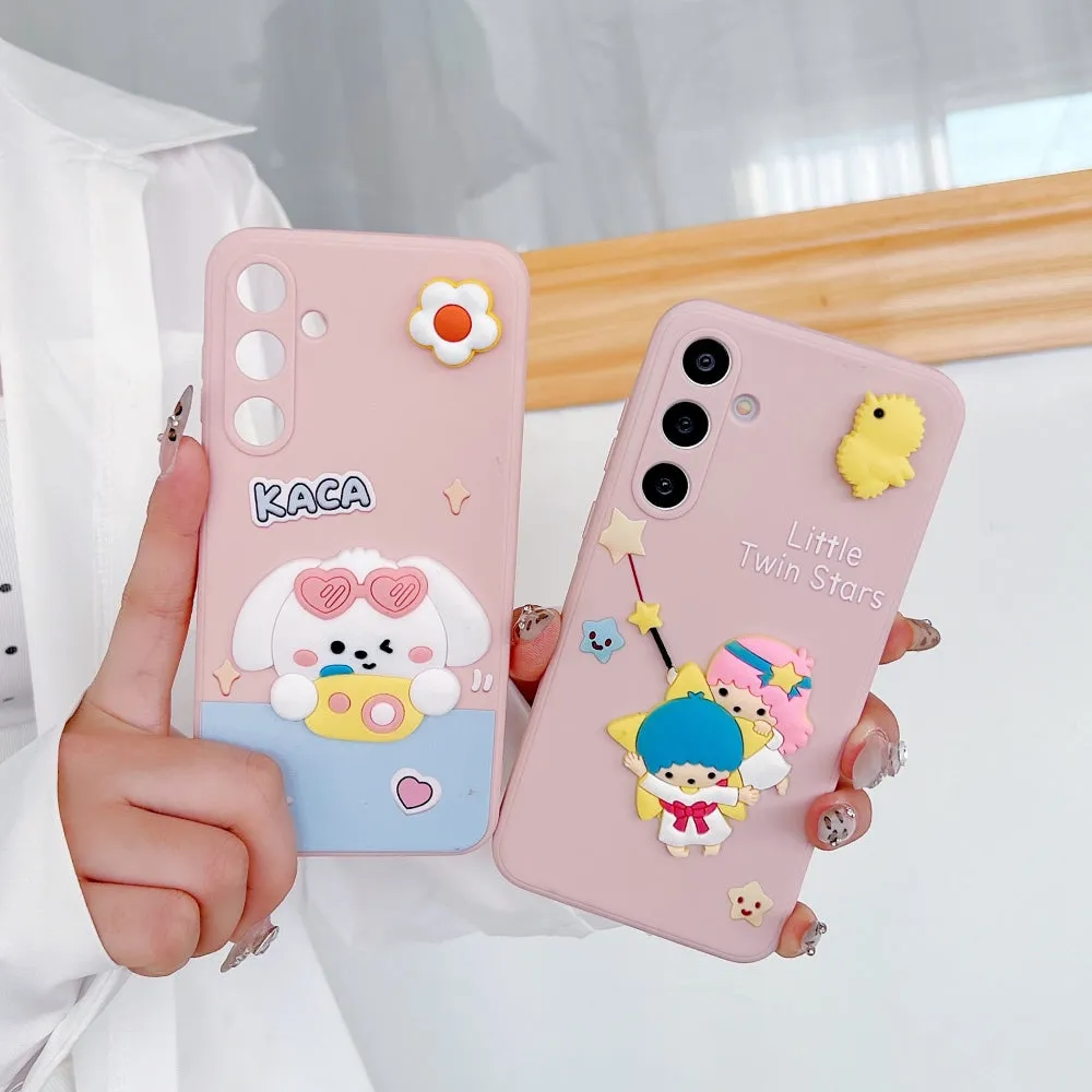 3D Spin Flower Silicone Soft Phone Case - Oppo Reno 11