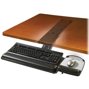 3M Akt180Le Keyboard Tray With Adjustable Sit/Stand Arm Black