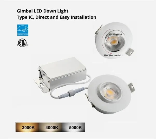 3" Slim Panel LED Downlight - 4000K