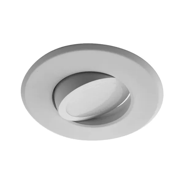 4 in. White Gimbal LED Recessed Downlight, 2700K