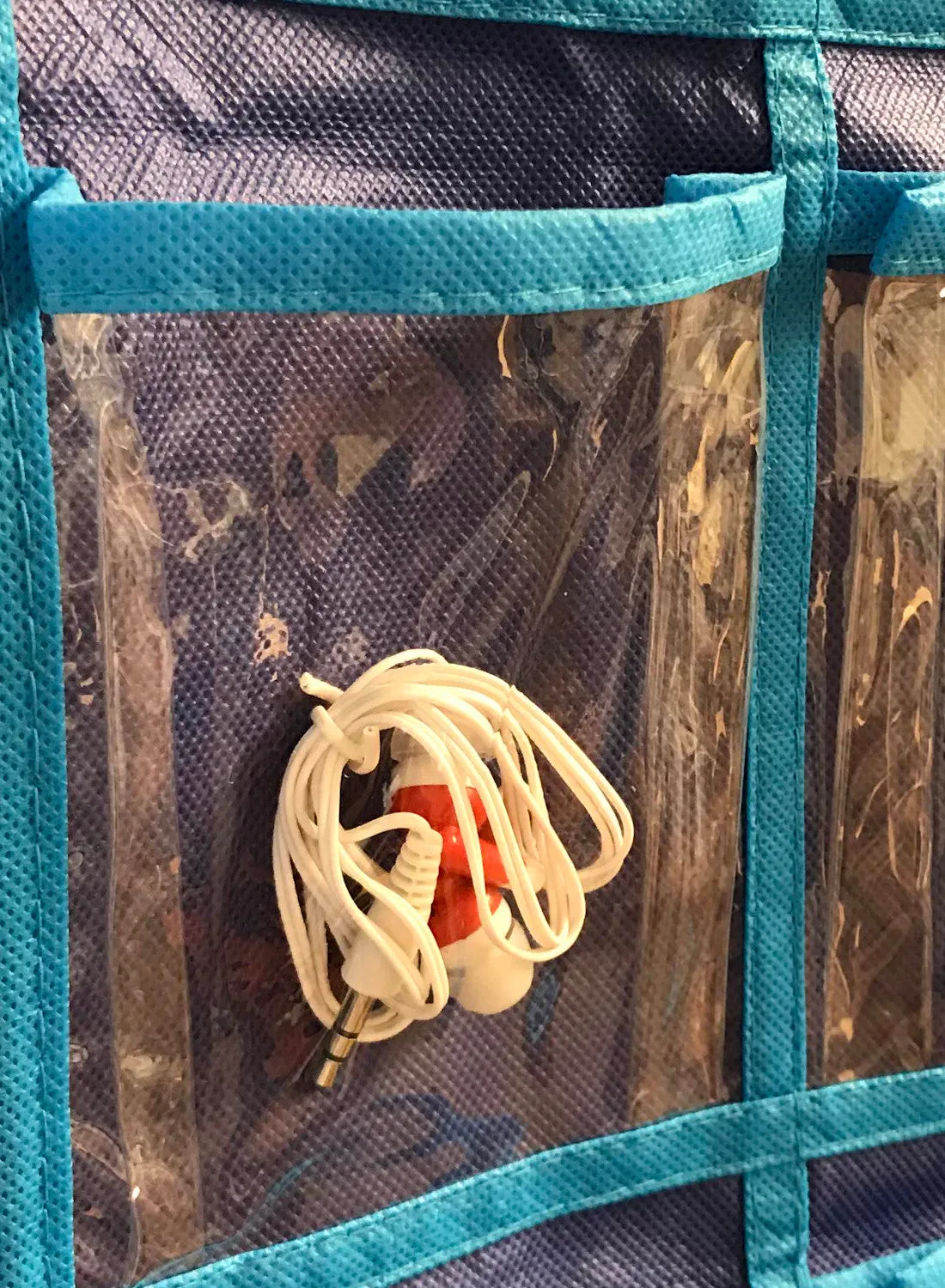 50 Earbuds and Hanging Wall Organizer