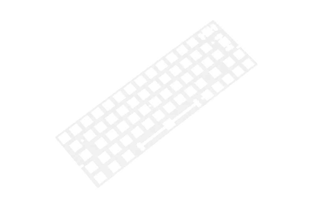 60% PC Plastic Mechanical Keyboard Plate 1,5mm thickness support xd60 xd64 gh60 BM60 ISO with arrow key Transparent Clear color