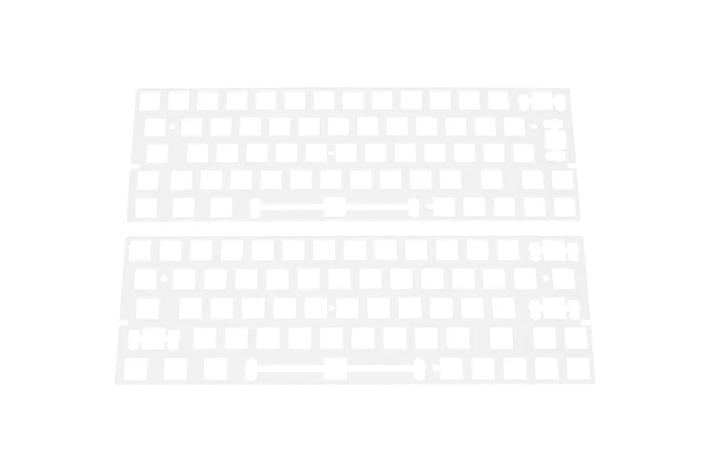 60% PC Plastic Mechanical Keyboard Plate 1,5mm thickness support xd60 xd64 gh60 BM60 ISO with arrow key Transparent Clear color