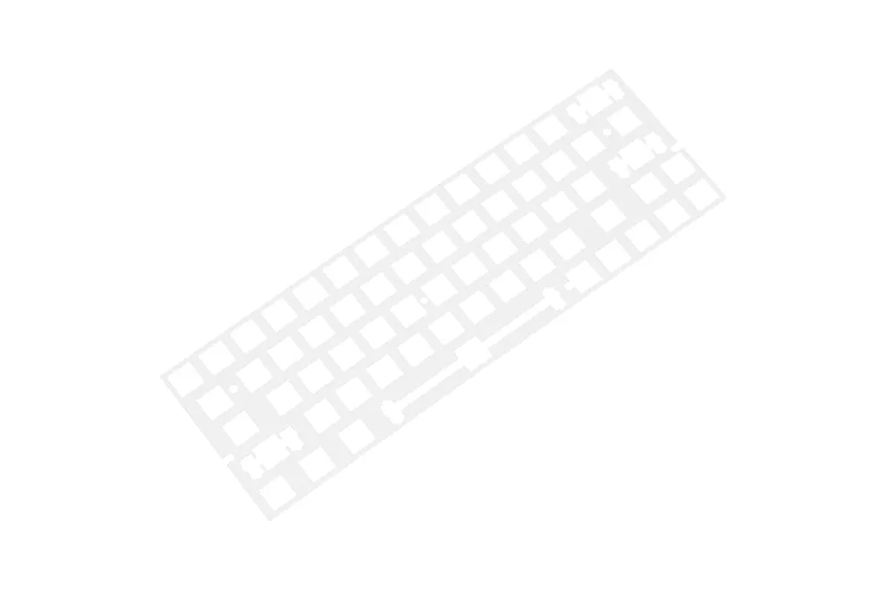 60% PC Plastic Mechanical Keyboard Plate 1,5mm thickness support xd60 xd64 gh60 BM60 ISO with arrow key Transparent Clear color