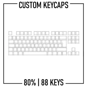 80% Custom Keycaps Set ( ISO | 88 Keys )