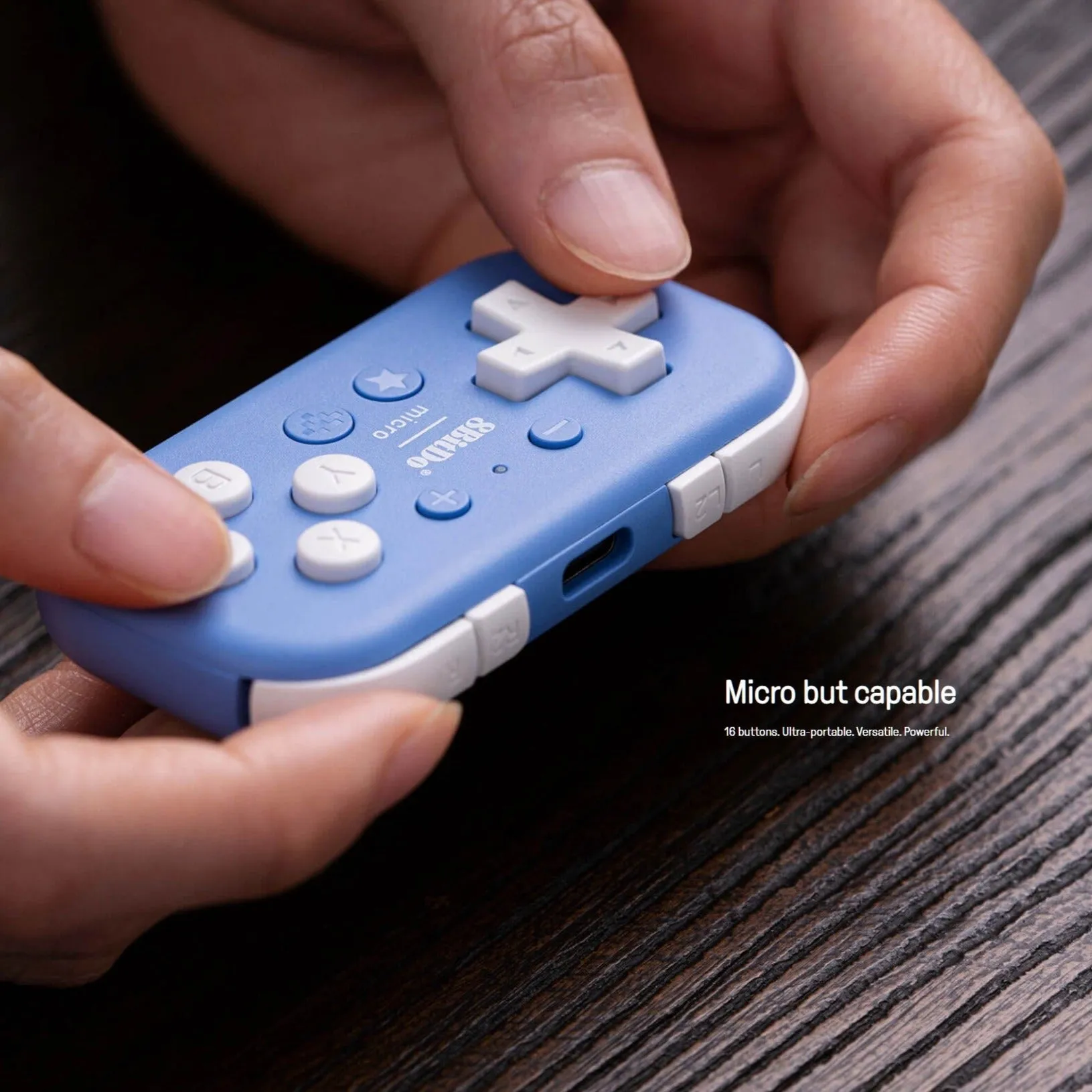 8BitDo Micro Bluetooth Gamepad: For Switch, Pi, Win, iOS, macOS, Android