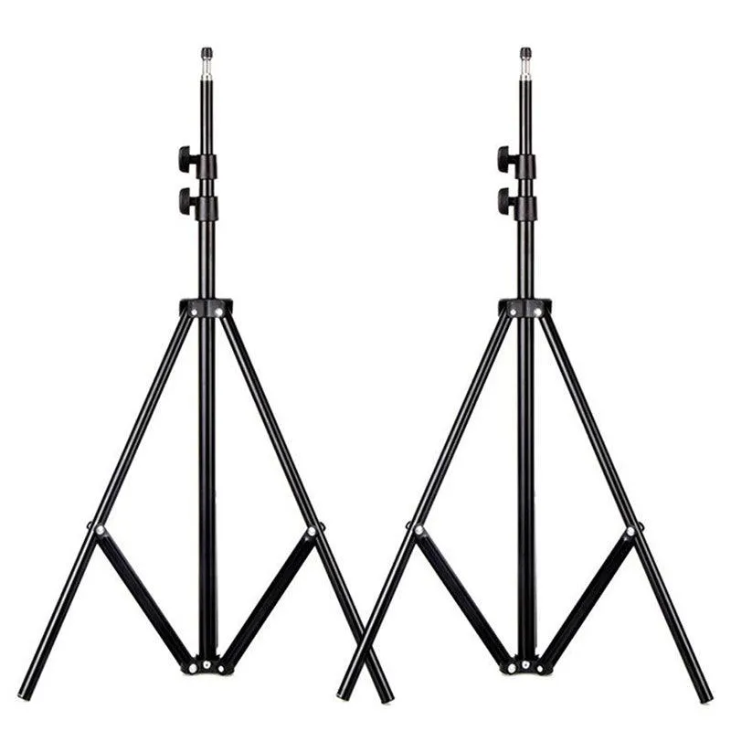 8Pcs 190cm Light Stands with 1/4" Adapter for Photography light