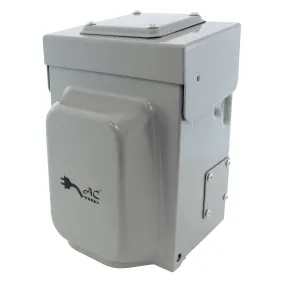 AC WORKS® [ASINSS2PBX] 50A Locking 4-Wire CS6375/ SS2-50 Heavy-Duty Transfer Switch Inlet Box