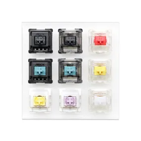 Acrylic Switch Tester JWICK Switch for Mechanical Keyboard Black Red Blue Ginger Milk Poi White