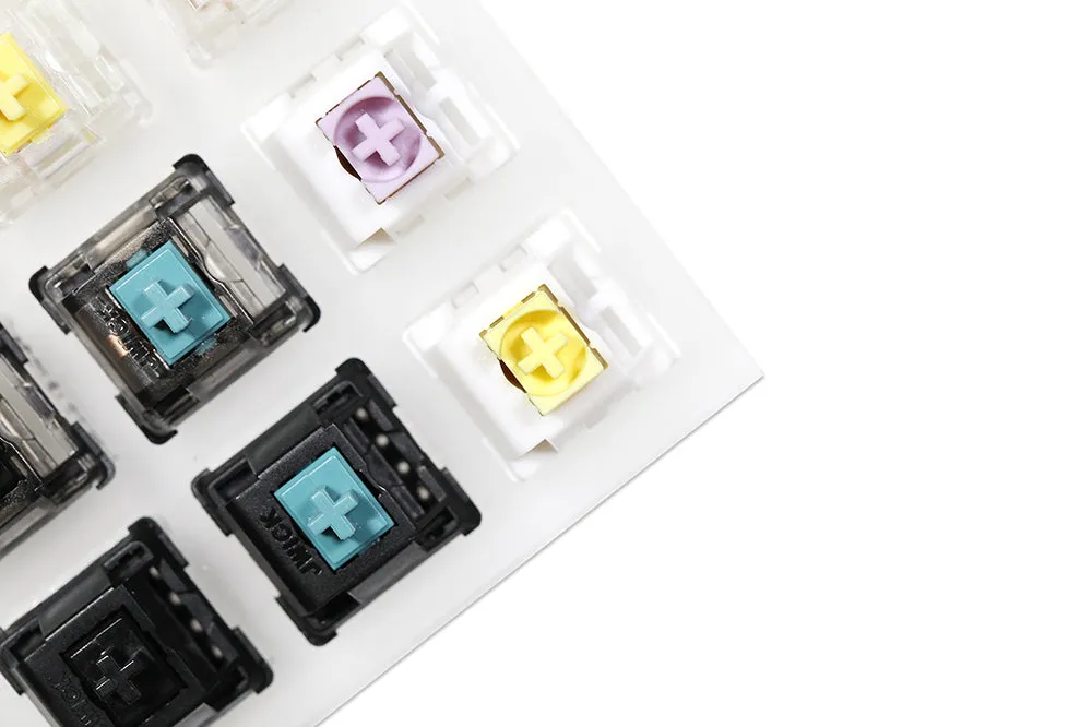 Acrylic Switch Tester JWICK Switch for Mechanical Keyboard Black Red Blue Ginger Milk Poi White