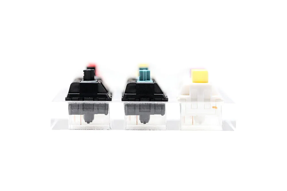 Acrylic Switch Tester JWICK Switch for Mechanical Keyboard Black Red Blue Ginger Milk Poi White