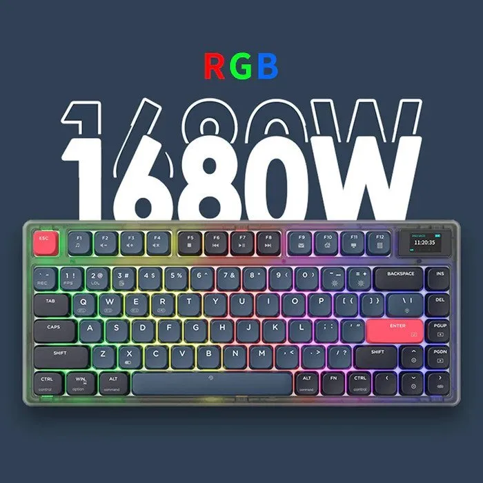 Ajazz AK832 Pro Black Mechanical keyboard RGB (Red switch)