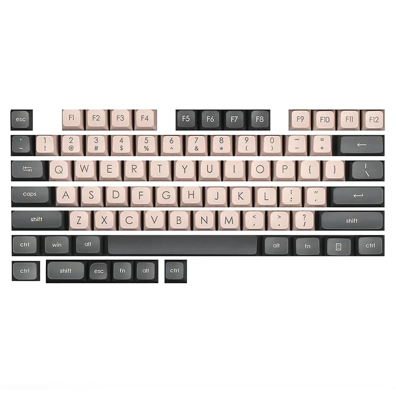 Ajazz Peace Keycap Set 129 Keys JSA Profile PBT Doubleshot