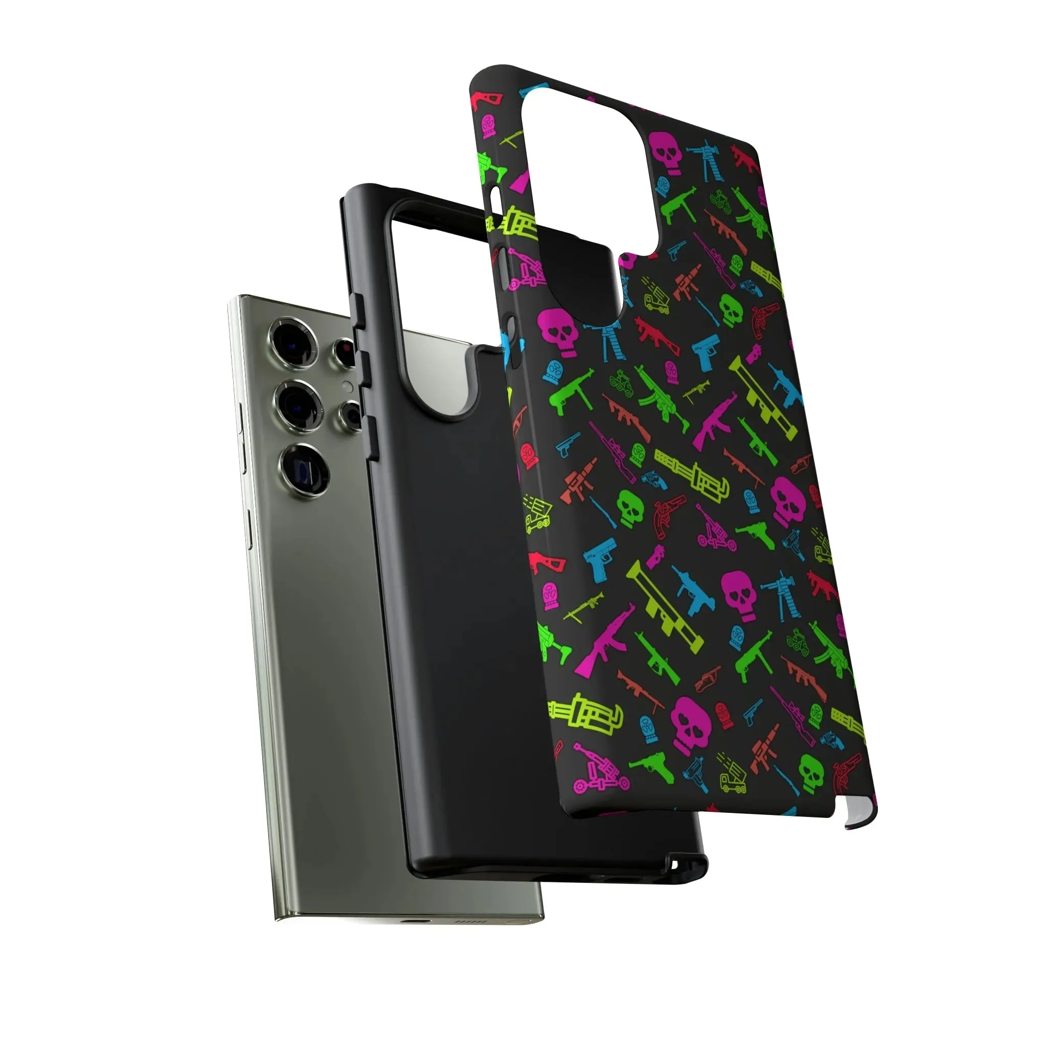 Aloha To Arms: Retro Neon Firearms Cell Phone Case