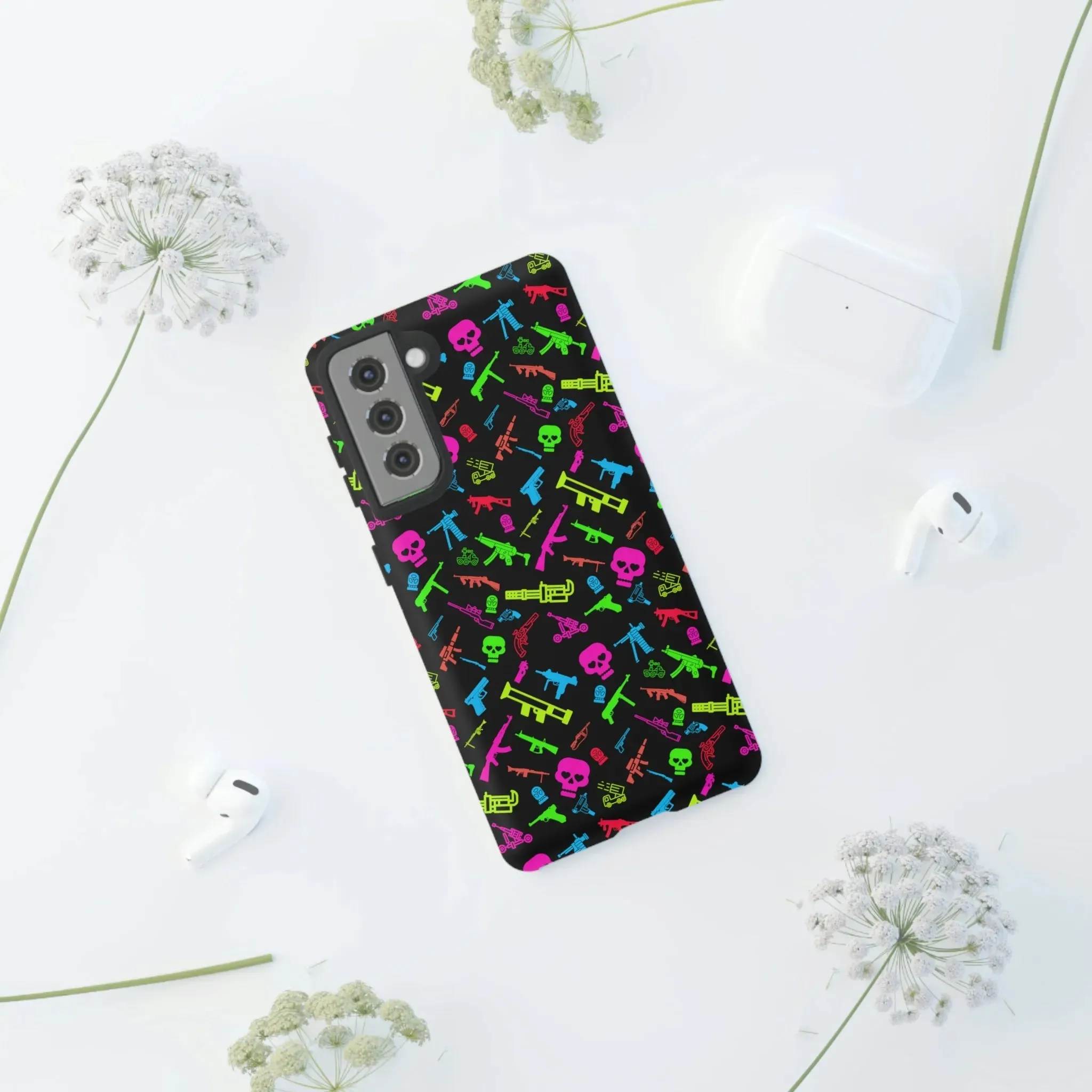 Aloha To Arms: Retro Neon Firearms Cell Phone Case