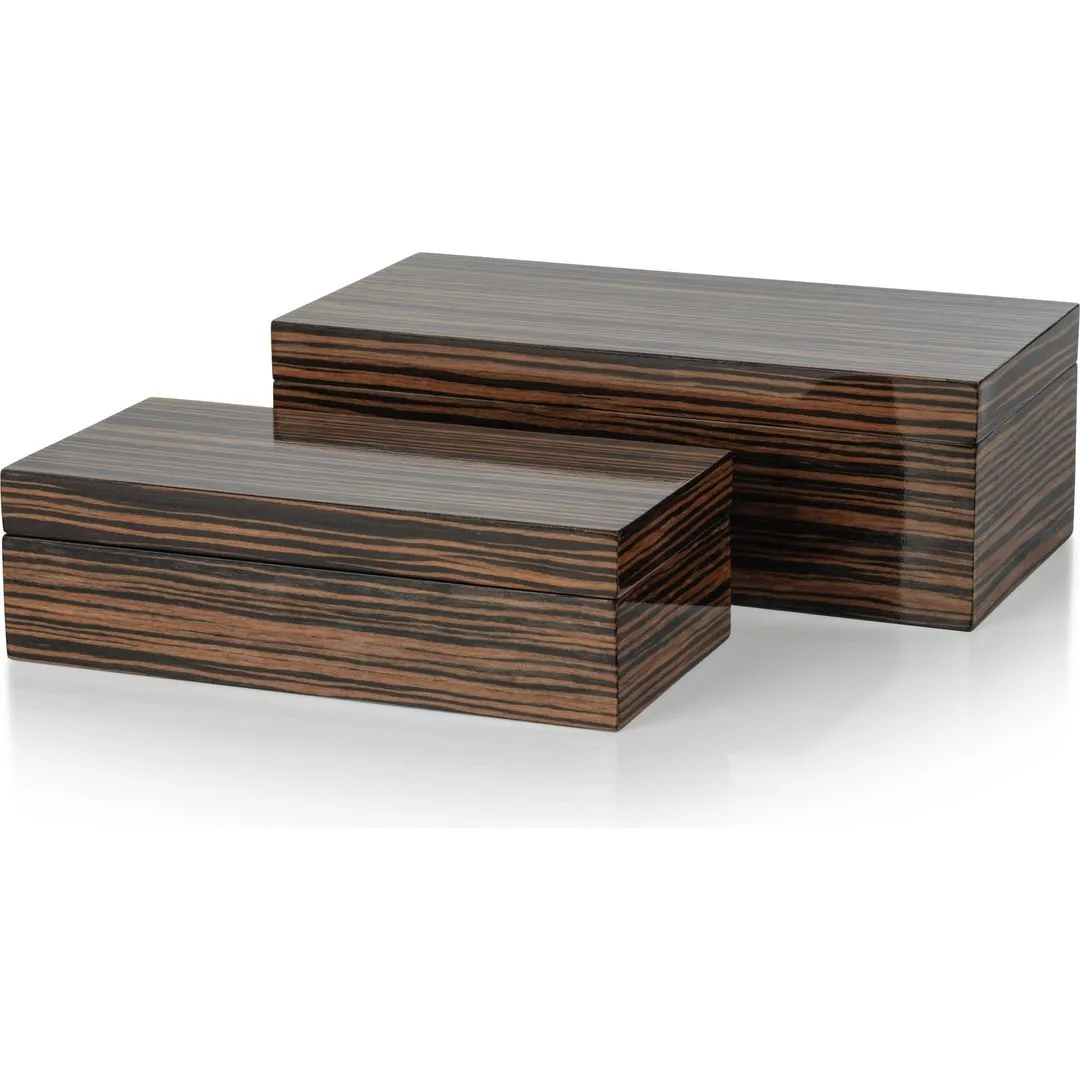 Alpertun Ebony Veneer Decorative Box