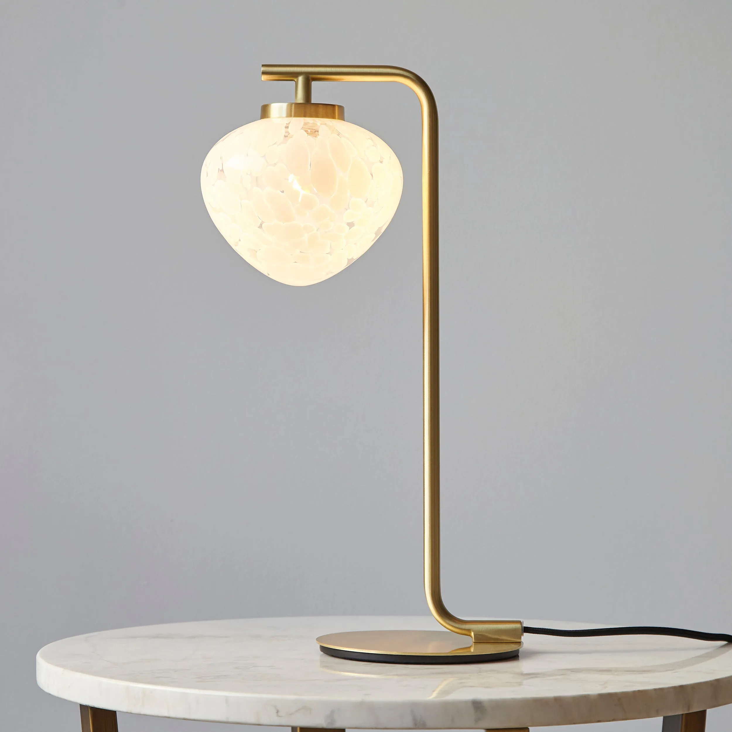 Amos Confetti Table Lamp Satin Brass