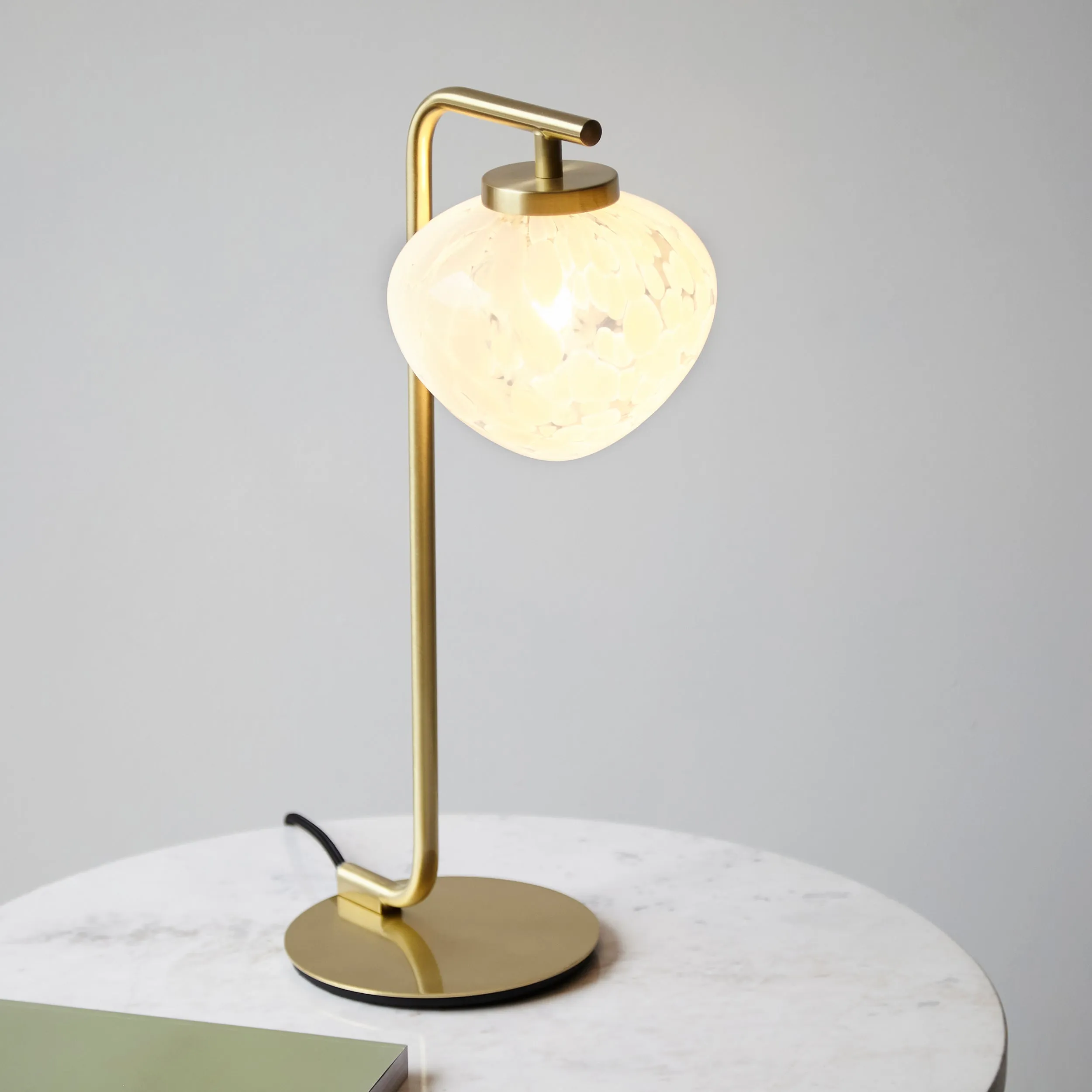 Amos Confetti Table Lamp Satin Brass