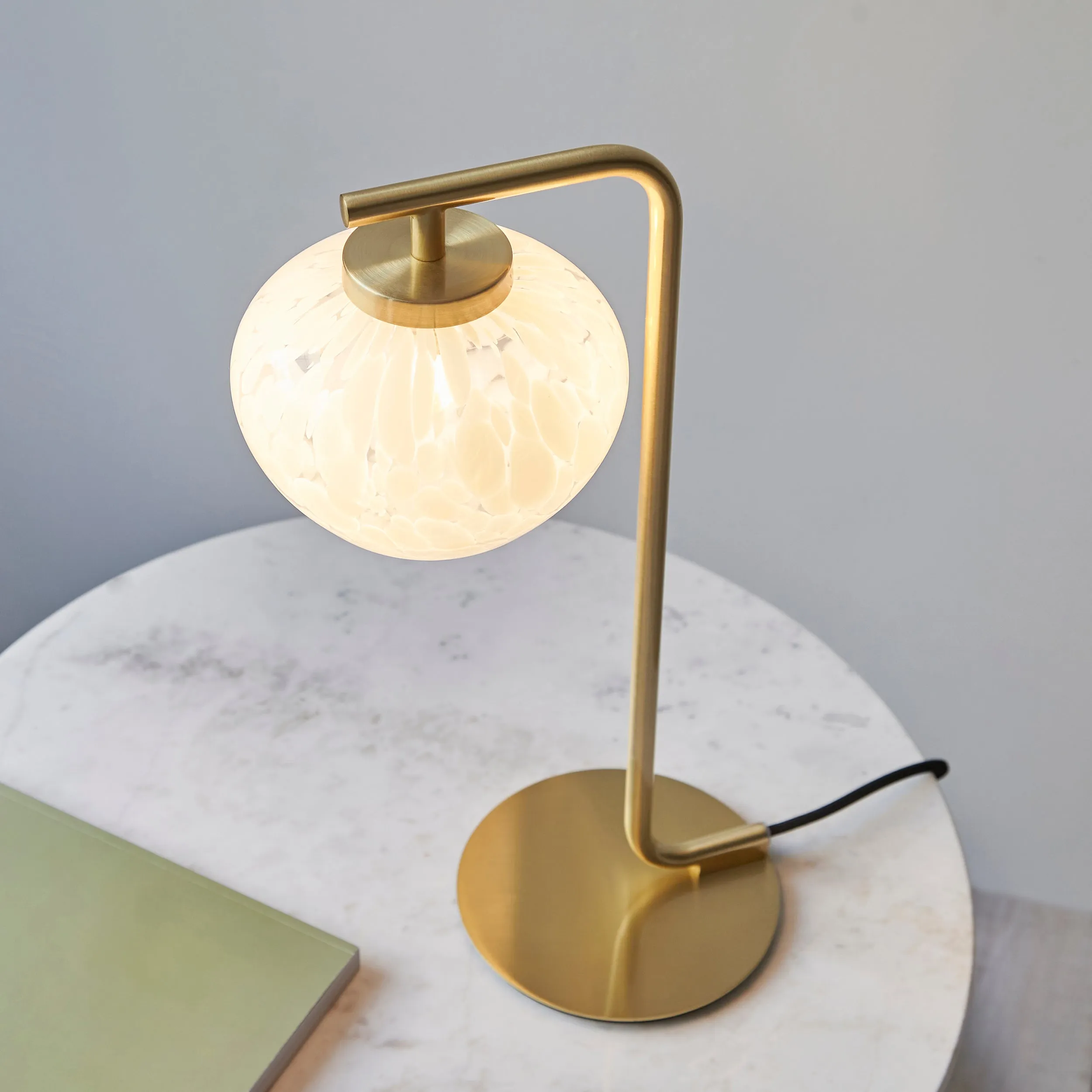 Amos Confetti Table Lamp Satin Brass