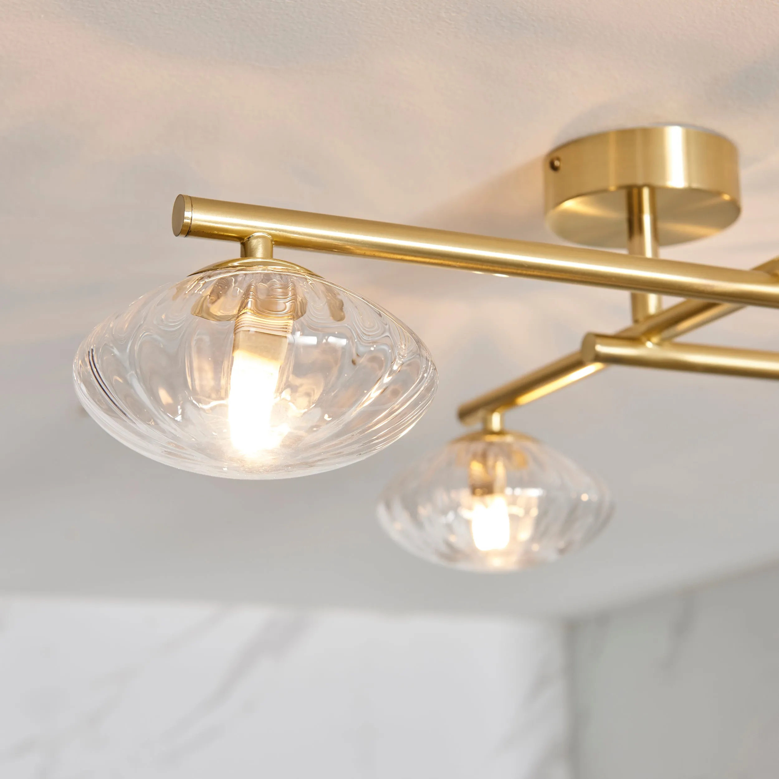 Amos Kuiper Bathroom Ceiling Light Satin Brass