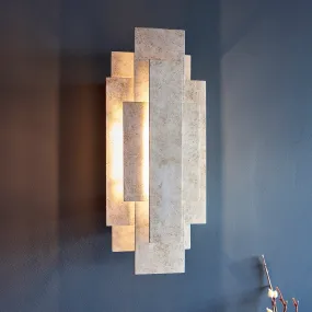 Amos Vaughn Wall Light Silver Leaf