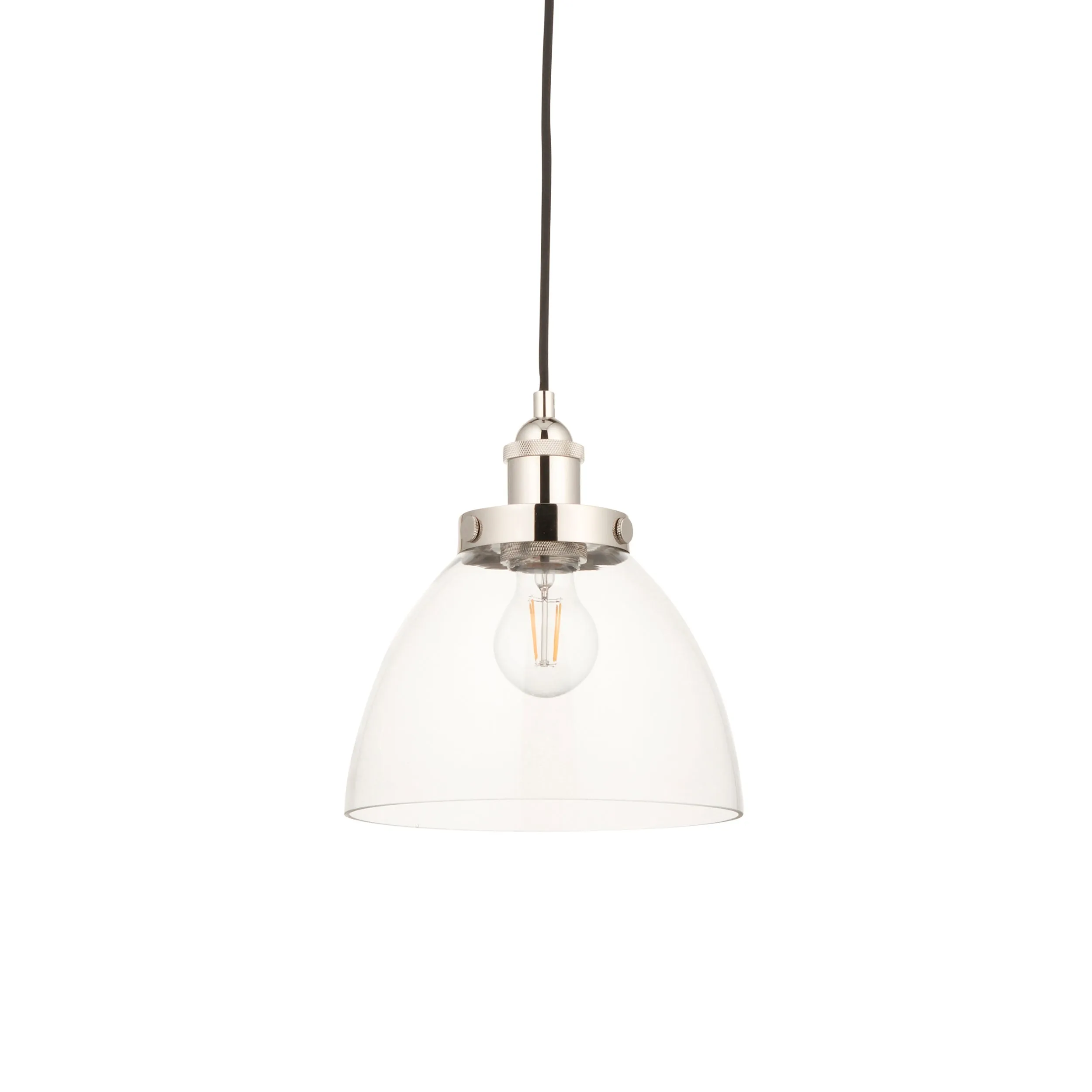 Amos Vermont Pendant Polished Nickel