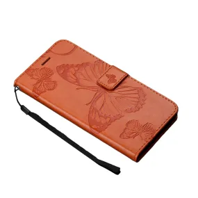 Anymob Samsung Dark Orange Flip Leather Case Wallet Cover Stand Phone Protection