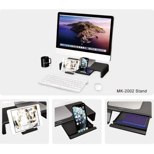 Archgon Adjustable Multipurpose Monitor Stand for Monitor, Tablet and Phone (MK-2002)