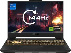 ASUS Laptop TUF Gaming F15 FX507ZU4 15.6" Full HD 144Hz Gaming Laptop Intel i7-12700H 14-Cores, NVIDIA GeForce RTX 4050 6GB Graphics (140W TGP), 8 x2 GB RAM, 512GB SSD, Windows 11