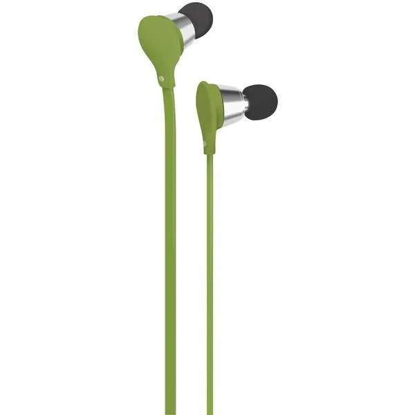 AT&T EBM01-Green Jive Noise-Isolating Earbuds with Microphone (Green)