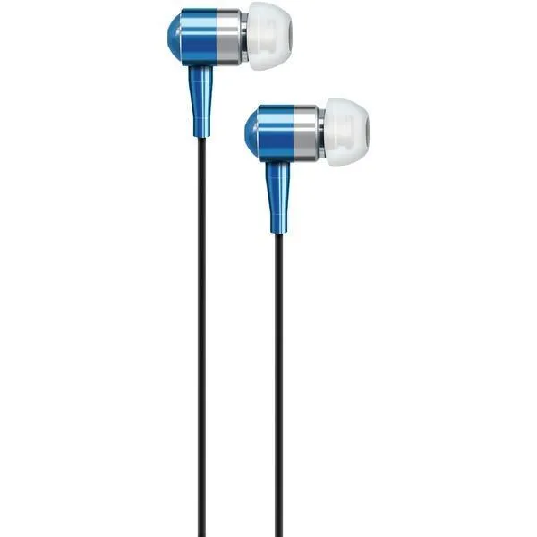 AT&T PEBM02-BLU Stereo Earbuds With Microphone