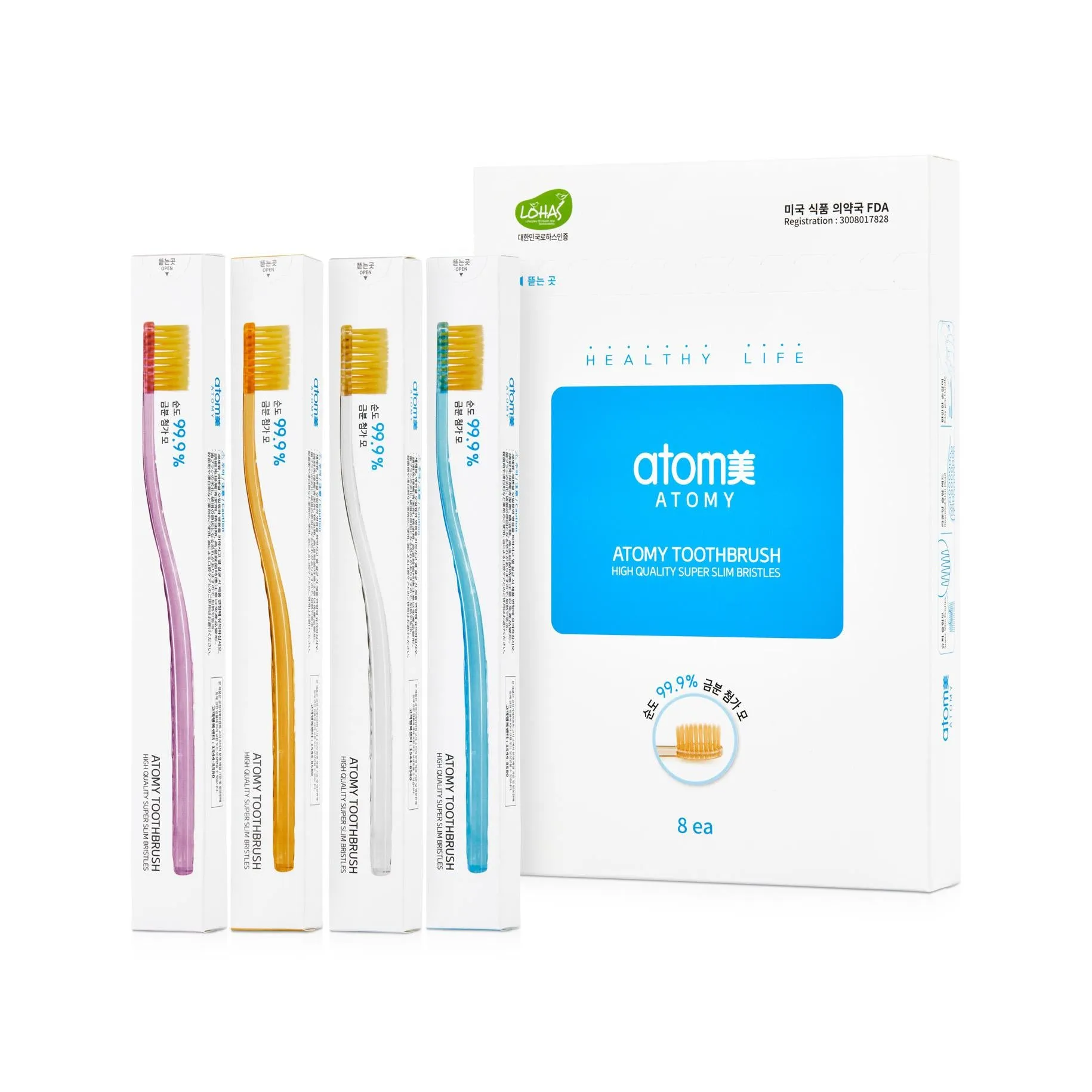 ATOMY TOOTHBRUSH 8ea 애터미 칫솔 8ea