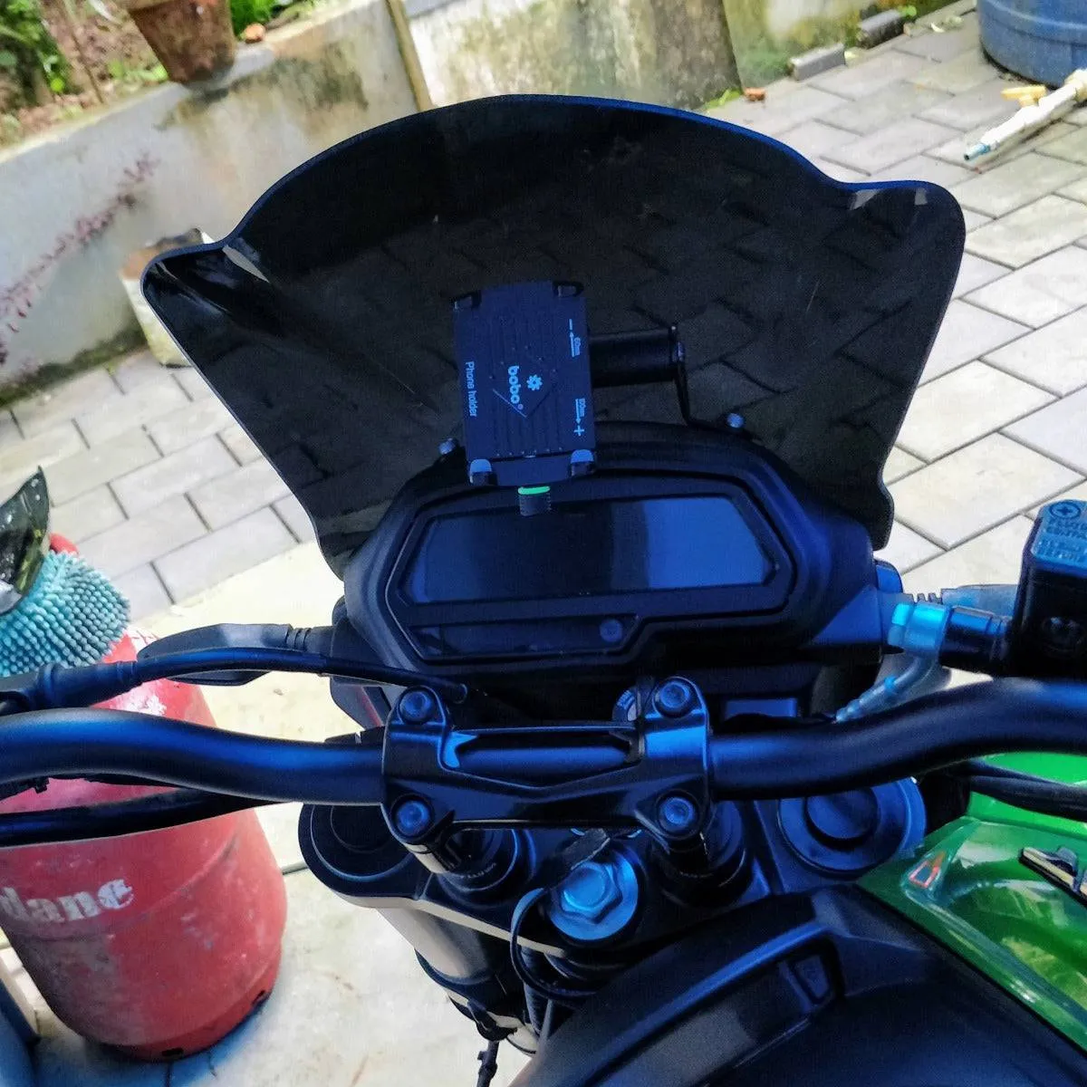 Bajaj Dominar Smartphone Mount Holder (For Bigger Windshields)