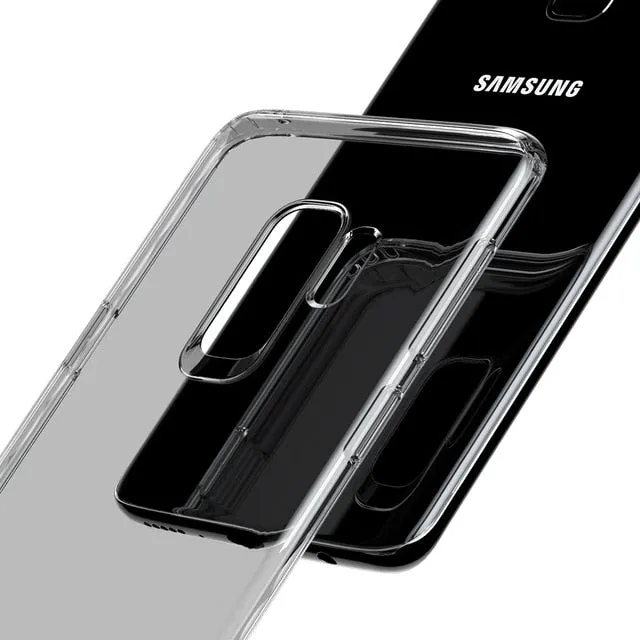 Baseus Silm Case For Samsung Galaxy S9 S9 Plus, Transparent TPU Silicone Capinhas For Galaxy S9 S9  Cover Case Coque Phone Pouch