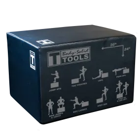 Body-Solid Tools 3 in 1 Soft Sided Foam Plyo Box BSTSPBOX