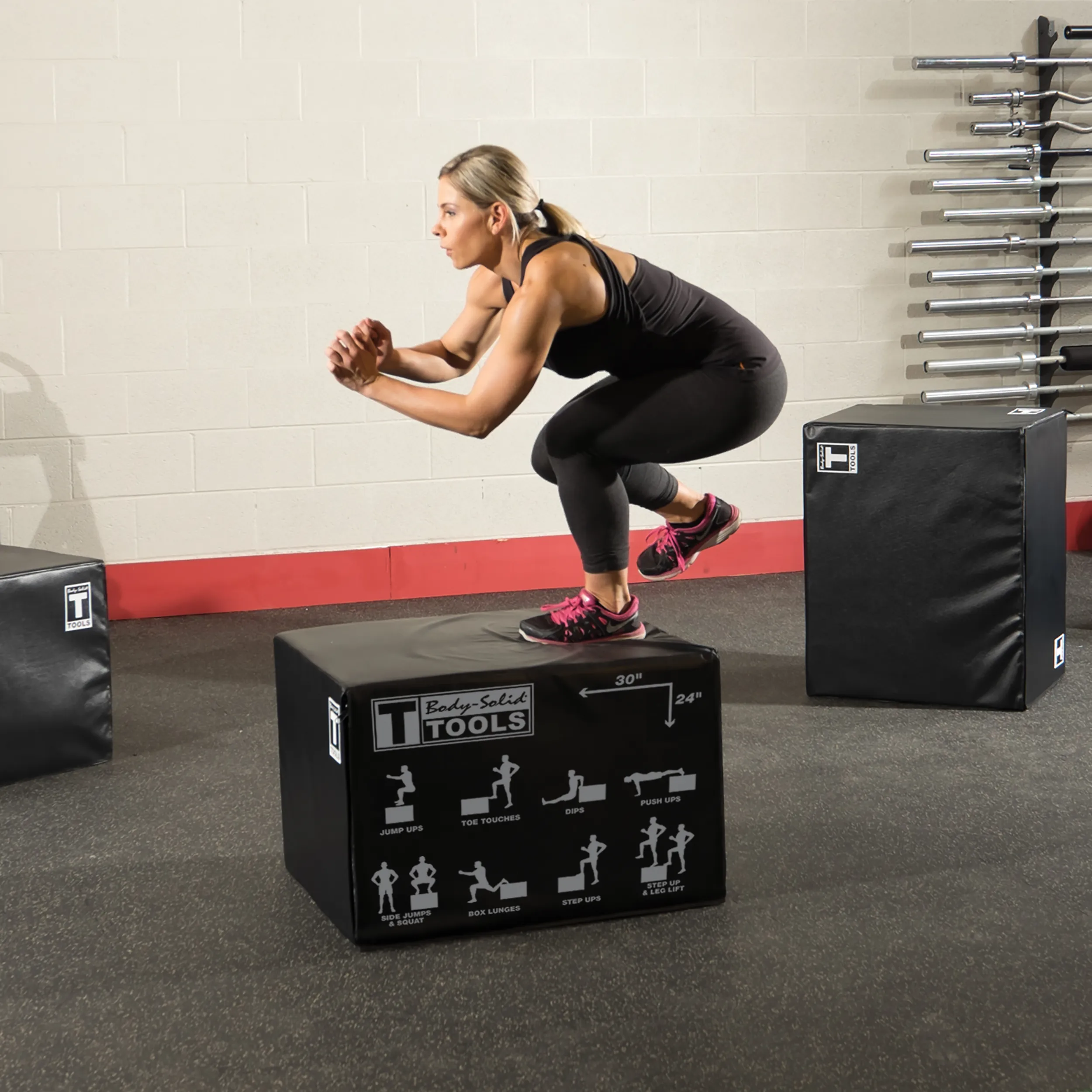 Body-Solid Tools 3 in 1 Soft Sided Foam Plyo Box BSTSPBOX