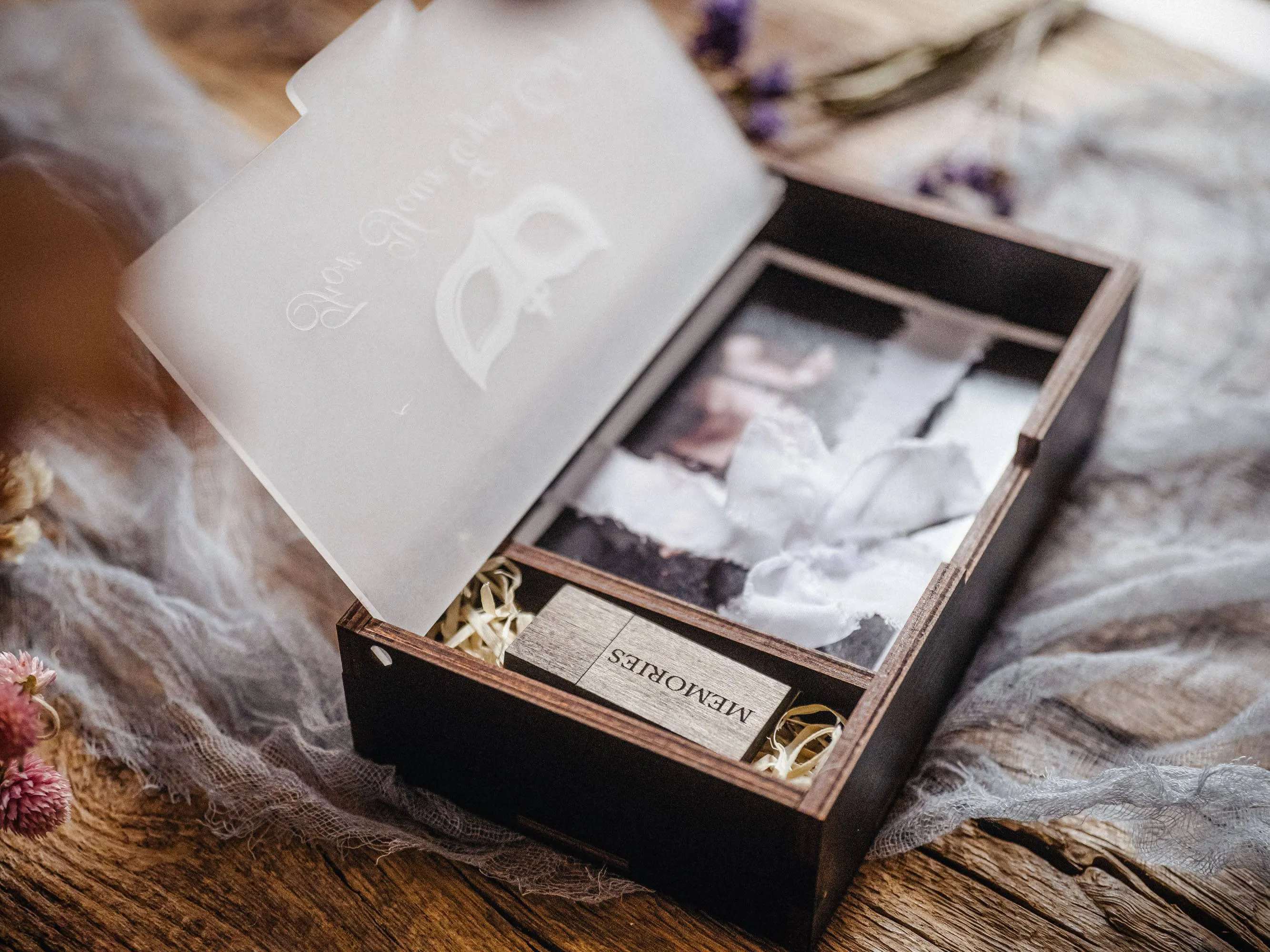 Boudoir Photo Box - "For Your Eyes Only" Engraved Keepsake