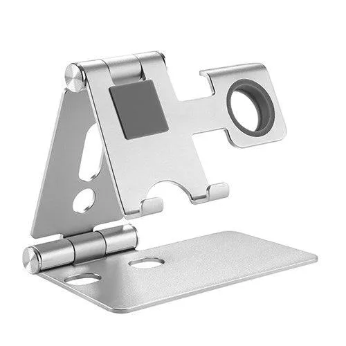 Brateck 2 in 1 Foldable Cell Phone and Smartwatch Stand (≤6.5''),Apple Watch Series 5/4/3/2/1,Apple Watch Studio/Hermès/Edition